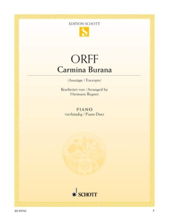 Carmina Burana für Klavier 4-händig