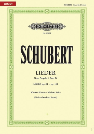 Lieder Band 4 (op.81 bis op.108) fr Gesang (mittel) und Klavier