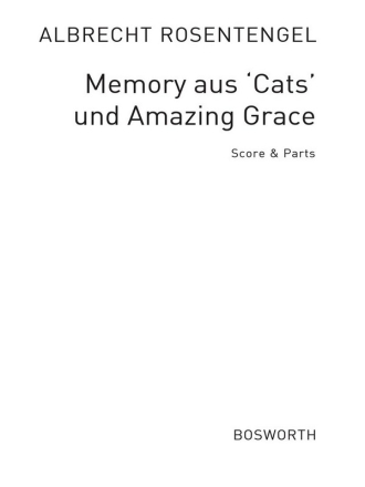 Memory aus Cats  und  Amazing Grace fr Fltenensemble (SATB), Klavier und Schlagwerk Partitur und Stimmen