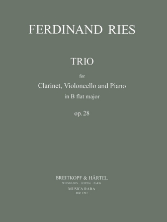 Trio op.28 fr Klarinette, Violoncello und Klavier