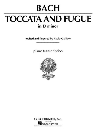 Toccata and Fugue d minor for piano arranged by Carl Tausig