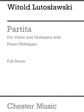 Partita for violin and orchestra with piano obligato score