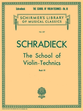 The School of Violin Technics vol.3