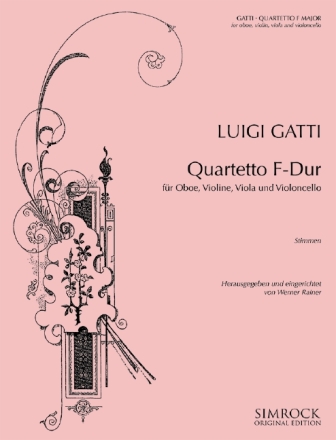 Quartetto F-Dur fr Oboe, Violine, Viola und Violoncello Stimmen