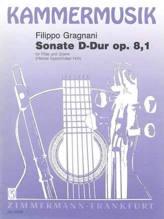 Sonate D-Dur op.8,1 fr Flte und Gitarre
