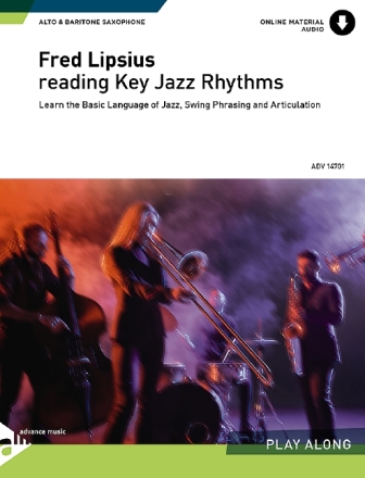 Reading Key Jazz Rhythms (+Online Audio) for Eb alto and baritone saxophone
