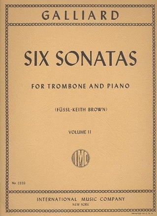 6 Sonatas vol.2 for trombone and piano