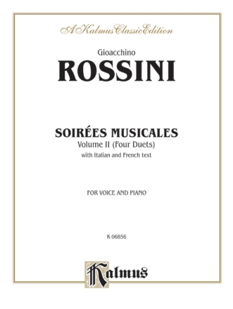 Soirees Musicales vol.2 4 Duets for 2 sopranos and piano (fr/it) Serate musicali