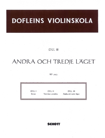 Dofleins Violinskola Band 3 fr Violine