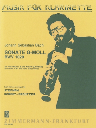 Sonate g-Moll BWV1020 fr Klarinette und Klavier (Cembalo)