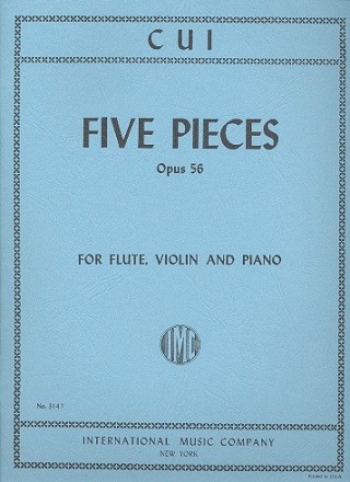 5 Pieces op.56 for flute, violin and piano