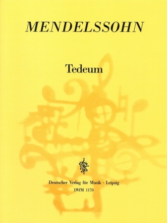 Tedeum fr Soli, Doppelchor und Bc Partitur und Bass-Stimme