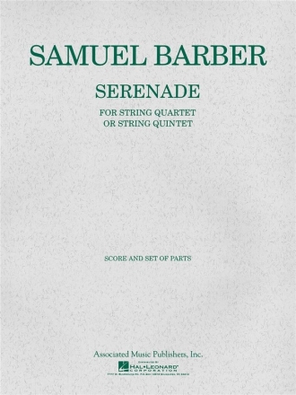 Serenade op.1 for string quartet (string orchestra) score and parts