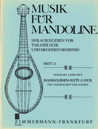 Mandolinensuite G-Dur fr 3 Mandolinen und Gitarre Partitur und Stimmen