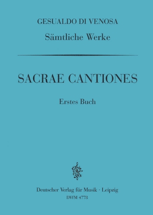 Sacrae cantiones Band 1 fr gem Chor a cappella