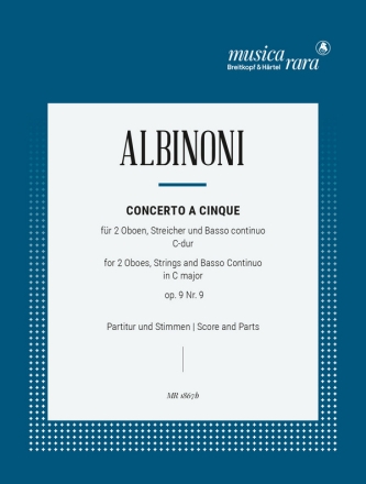 Concerto  5 op.9,9 fr 2 Oboen und Streicher Partitur und Stimmen