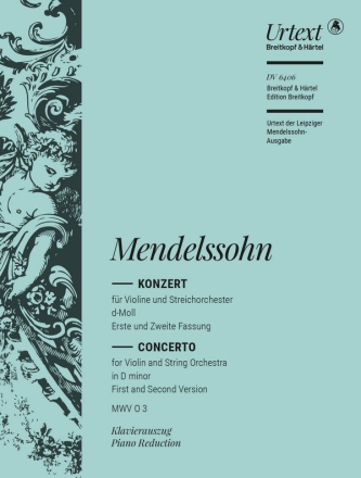 Konzert d-Moll fr Violine und Streichorchester fr Violine und Klavier (2 Fassungen)