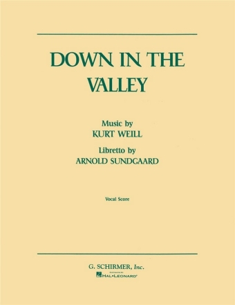 Down in the Valley vocal score