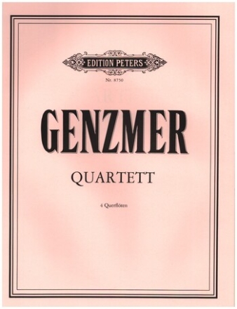 Quartett fr 4 Flten Partitur und Stimmen