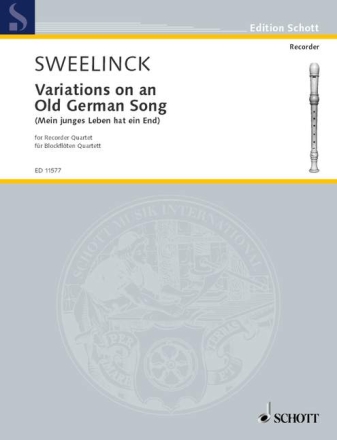 Variations on an old german song fr SATB Blockflten Partitur