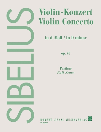 Konzert d-Moll op.47 fr Violine und Orchester Partitur