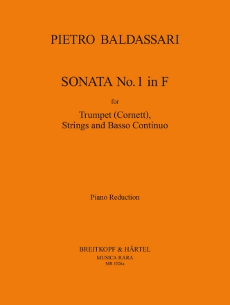 Sonate F-Dur Nr.1 fr Trompete, Streicher und Bc fr Trompete und Klavier