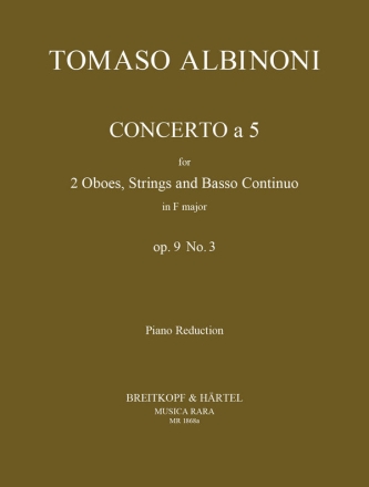 Concerto  5 op.9,3 fr 2 Oboen und Streicher Ausgabe fr 2 Oboen und Klavier