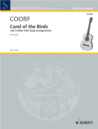 Carol of the birds and 3 other folk songs for guitar solo