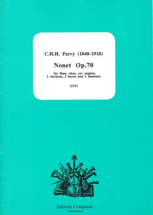 Nonet op.70 for flute, oboe, cor, anglais, 2 clarinets, 2 horns and 2 bassoons score and parts