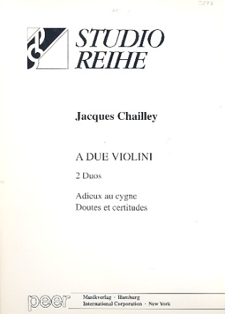 A due violini (2 Duos) fr Violinen Partitur und Stimmen