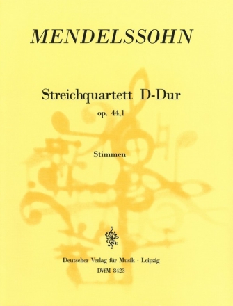 Streichquartett D-Dur op.44,1 fr 2 Violinen, Viola und Violoncello Stimmen