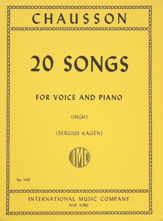 20 Songs for high voice and piano (fr/en)