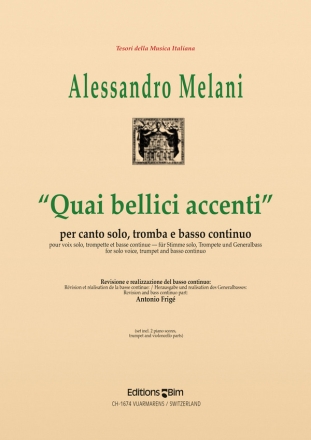 QUAI BELLICI ACCENTI PER CANTO SOLO, TROMBA IN RE E BASSO CONTINUO 4PARTS