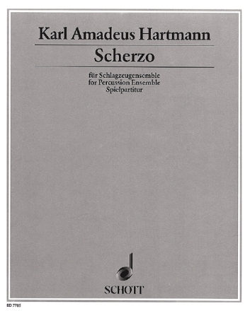 Scherzo fr Schlagzeug-Ensemble und Klavier zu vier Hnden Spielpartitur