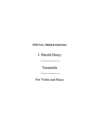 Tarantella pour violon et piano