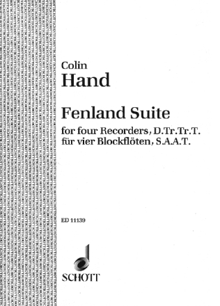 Fenland Suite fr 4 Blockflten (SAAT) Partitur und Stimmen