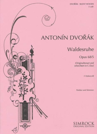 Waldesruhe op.68,5 fr 5 Violoncelli (1 Solo, 4 Begleitung) Partitur und Stimmen