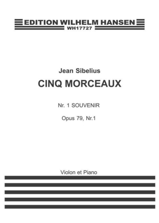 Souvenir op.79,1 fr Violine und Klavier