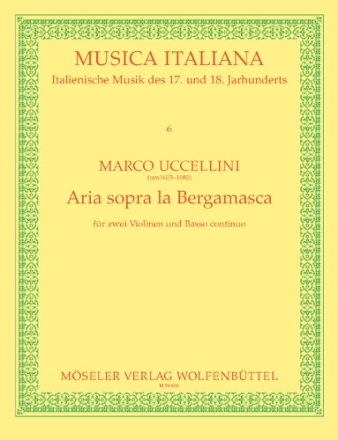Aria sopra la Bergamasca fr 2 Violinen und Bc