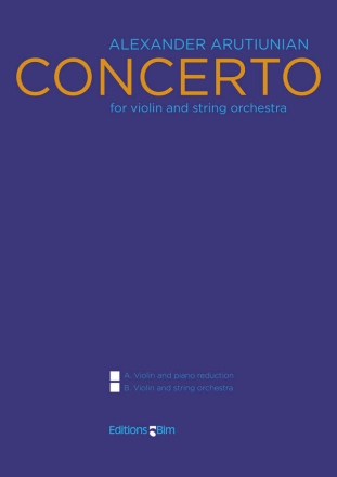 Concerto for violin and string orchestra score