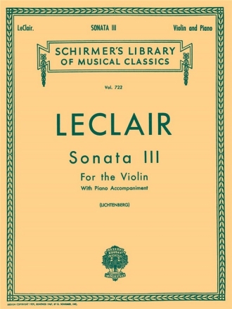 Sonata D major no.3 for violin and piano