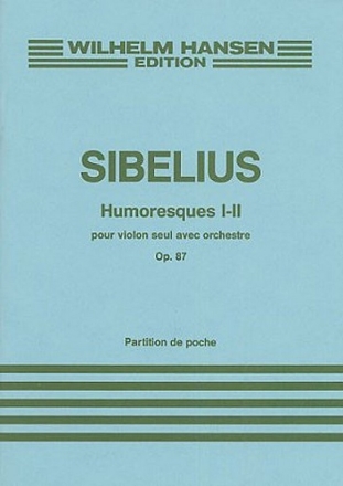 Humoresques 1-2 op.87 fr Violine und Orchester, Studienpartitur