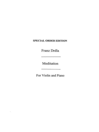 Meditation op.34,1 for violin and piano Verlagskopie