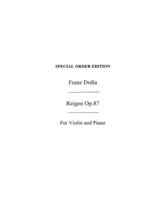 Reigen op.87 for violin and piano Verlagskopie