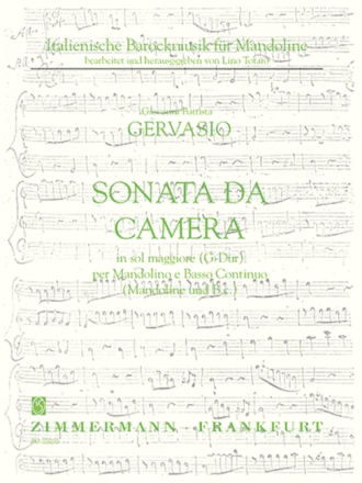 Sonata da camera D-Dur fr Mandoline und Bc