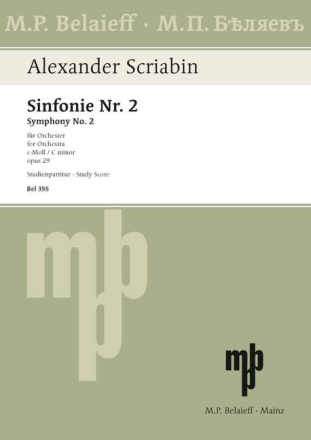 Sinfonie c-Moll Nr.2 op.29 fr Orchester Studienpartitur