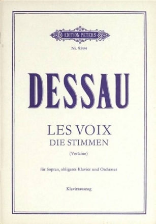 Les voix (Die Stimmen) fr Sopran und Klavier Klavierauszug (fr)