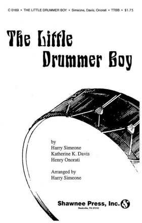 The little Drummer Boy fr Mnnerchor und Klavier Schlagzeugstimme