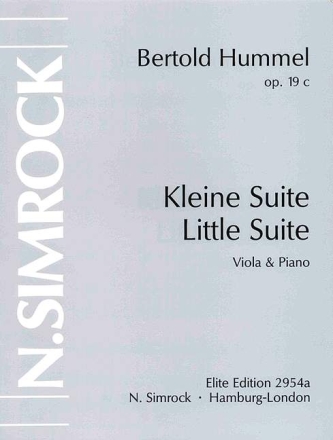 Kleine Suite op.19c fr Viola und Klavier