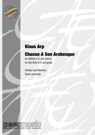 Chacun a son arabesque fr Altflte in G und Gitarre Partitur und Stimmen
